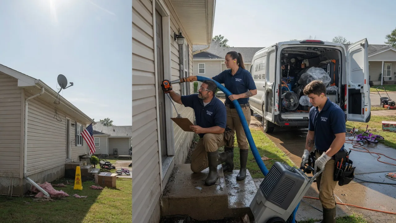 Ceiling Water Damage Restoration in Crowville, LA near me
